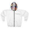 Vibrant Lion Design Unisex Zip Hoodie for Animal Lovers