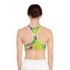 Vibrant Paint Splash Sports Bra - Colorful Activewear for Fitness Lovers