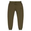Women's Dusty Rose, Maroon, or Military Green Fleece Sweatpants with Embroidery