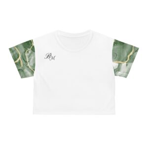 Elegant Print Crop Tee