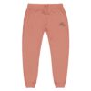 Women's Dusty Rose, Maroon, or Military Green Fleece Sweatpants with Embroidery