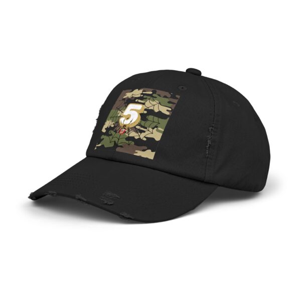 Distressed Cap - Men's Robot Spider Web - 5 On that Time - Camo Design