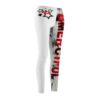 Trendy Women's Casual Leggings with Bold 'Be Merciful' Design - White
