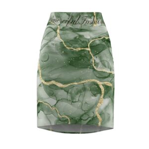 Elegant Print Women's Pencil Skirt - Perfect for Office and Casual Outfits