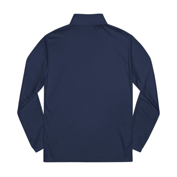 BMerciful's Collegaite Blue Embroidered adidas® Quarter-Zip Pullover