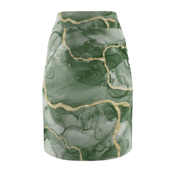 Elegant Print Women's Pencil Skirt - Perfect for Office and Casual Outfits