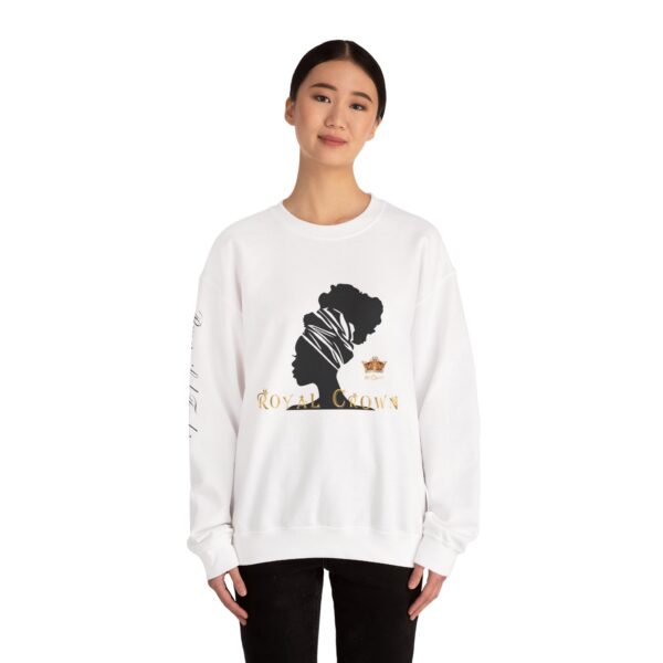 Royal Crown Women's Crewneck Sweatshirt - Stylish Afrocentric Fashion