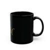 Elegant Custom Black Mug with Gold Initials - Perfect Gift for Coffee Lovers