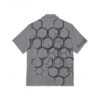 Men's Hawaiian Shirt - BeeHive Geometric Pattern - Tropical Summer Camp Shirt
