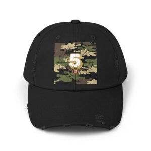 Distressed Cap - Men's Robot Spider Web - 5 On that Time - Camo Design