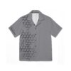 Men's Hawaiian Shirt - BeeHive Geometric Pattern - Tropical Summer Camp Shirt