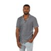 Men's Hawaiian Shirt - BeeHive Geometric Pattern - Tropical Summer Camp Shirt