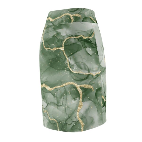 Elegant Print Women's Pencil Skirt - Perfect for Office and Casual Outfits