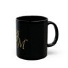 Elegant Custom Black Mug with Gold Initials - Perfect Gift for Coffee Lovers