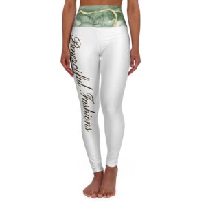 Elegant Print High Waisted Yoga Leggings - Stylish & Comfortable Activewear