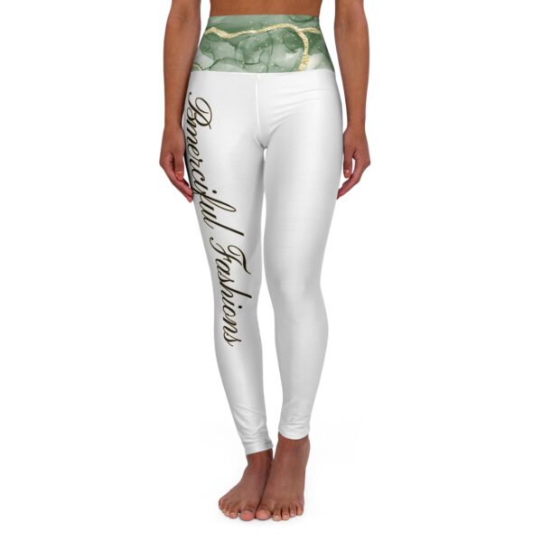 Elegant Print High Waisted Yoga Leggings - Stylish & Comfortable Activewear