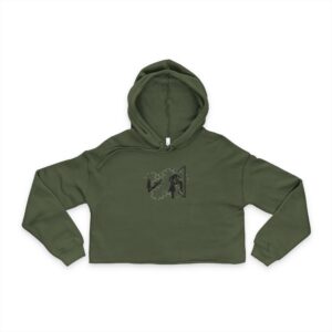 Alter Eagle _ A Woman Scorned - Cropped Hoodie with Unique Graphic Design