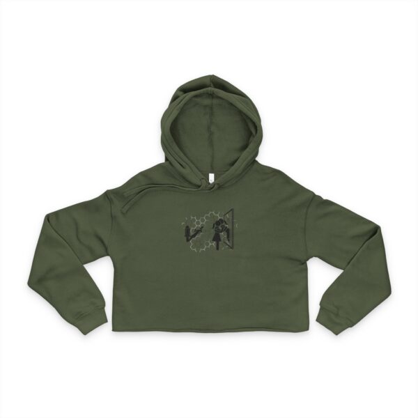 Alter Eagle _ A Woman Scorned - Cropped Hoodie with Unique Graphic Design