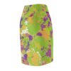 Paint Splash Print Pencil Skirt