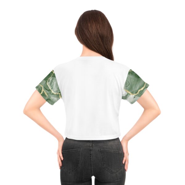 Elegant Print Women's Crop Top – Chic & Trendy Summer Top