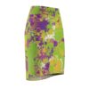 Paint Splash Print Pencil Skirt