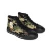 Men's High-Top Sneakers - Camouflage Robot Spider Web Design