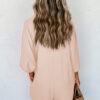 Black Half Button Collared Loose Romper